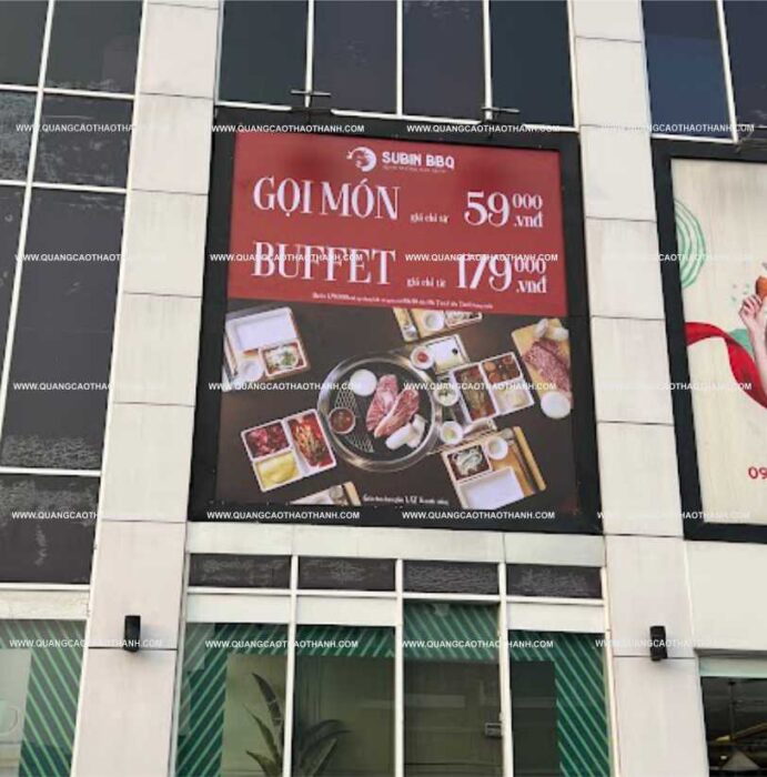 Biển bạt không gân in uv