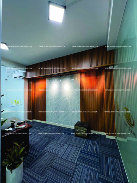 tấm ốp pvc trang trí văn phòng